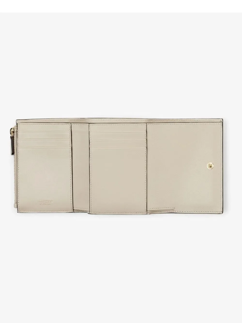 Jimmy Choo Miranda Croc Embossed Leather Women's Wallet Bamboo Color w/ dustbag